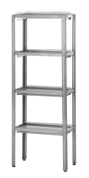 Стеллаж ССПн 1600х1000х300 Norma Inox (сетки "стаканы" 4шт)